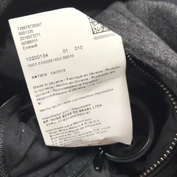 HUGO BOSS High Neck Boxy Coxtan Coat - Picture 5 of 6